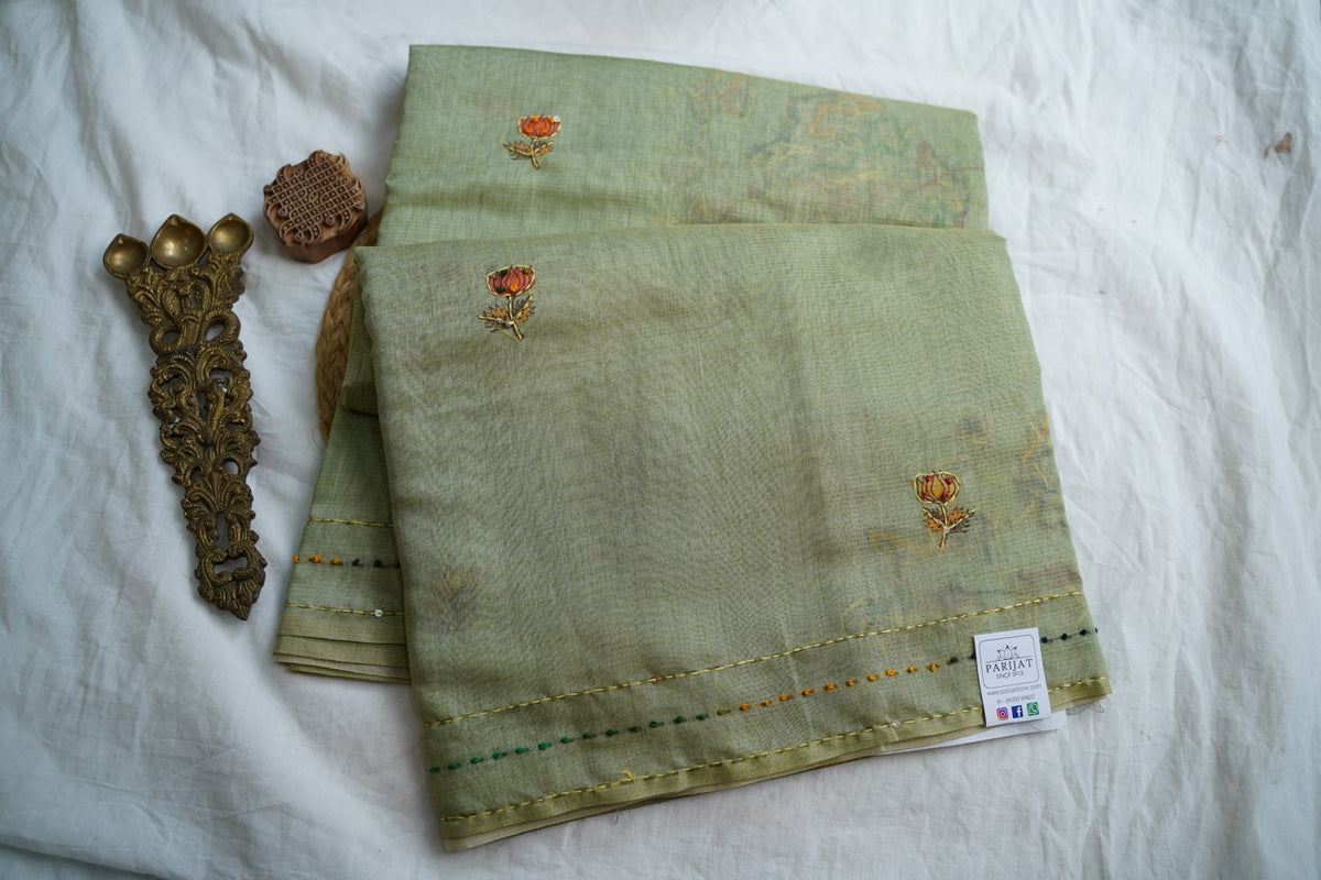 Linen Cotton Saree PC18251