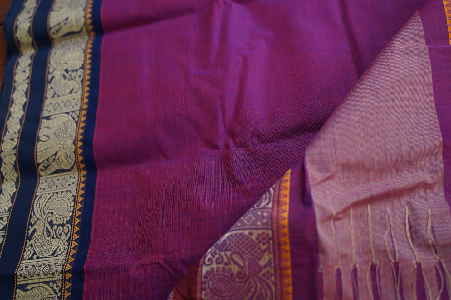 Kanchi handloom Cotton Saree PC17388