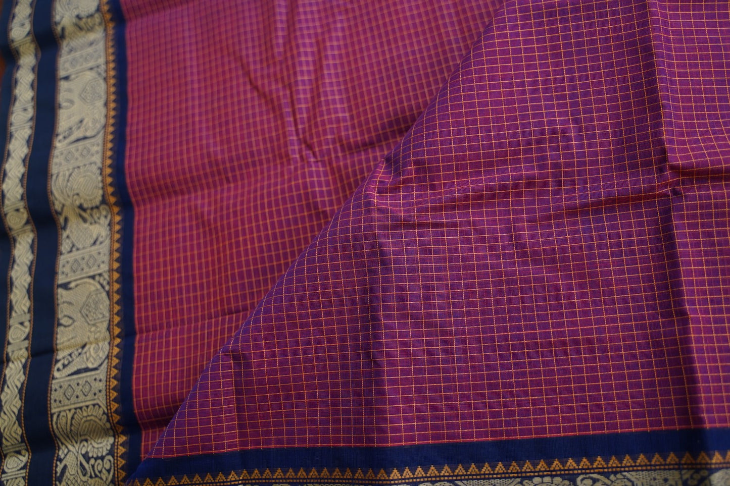 Kanchi handloom Cotton Saree PC17388
