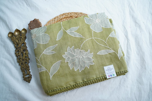 Linen Cotton Saree PC18258