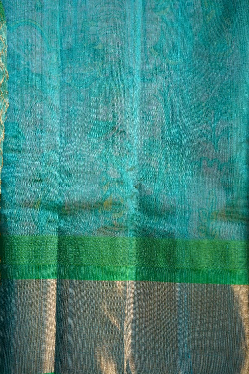 Peach Digital Printed Kanchi silk cotton saree PC10776