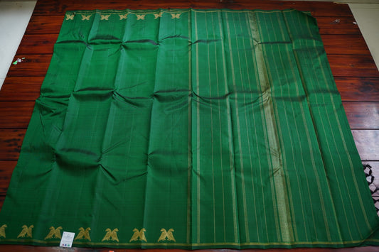 Green Jodi Kili Pure Kanchi Silk Saree PC11284