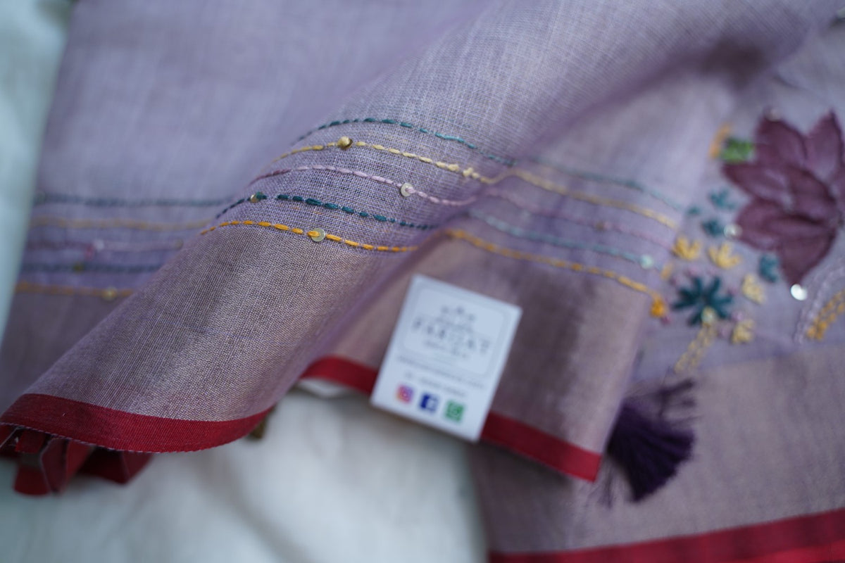 Linen Cotton Saree PC18253