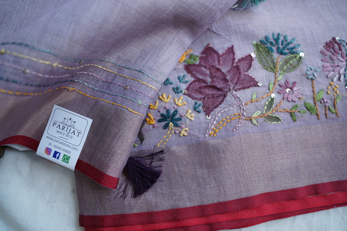Linen Cotton Saree PC18253