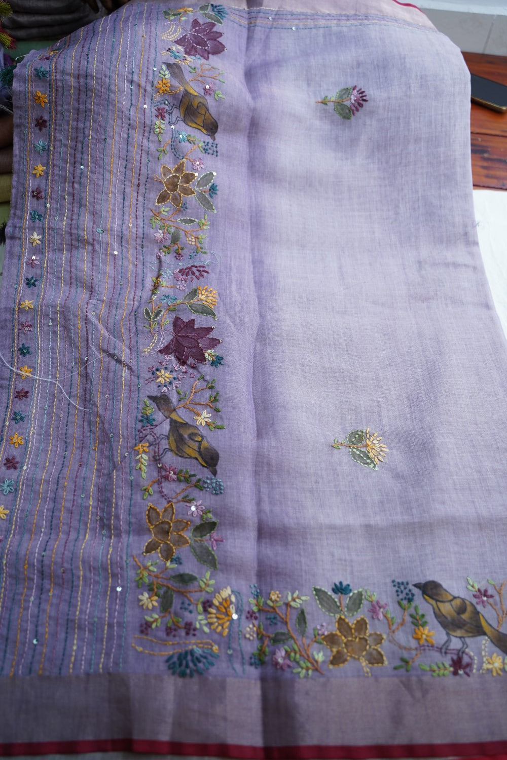 Linen Cotton Saree PC18253
