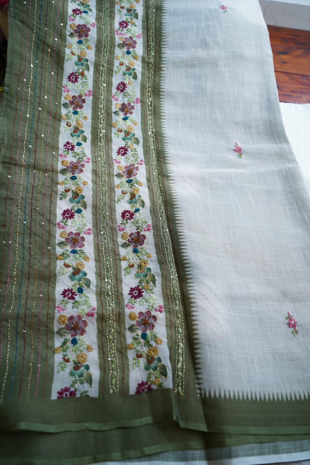 Linen Cotton Saree PC18254