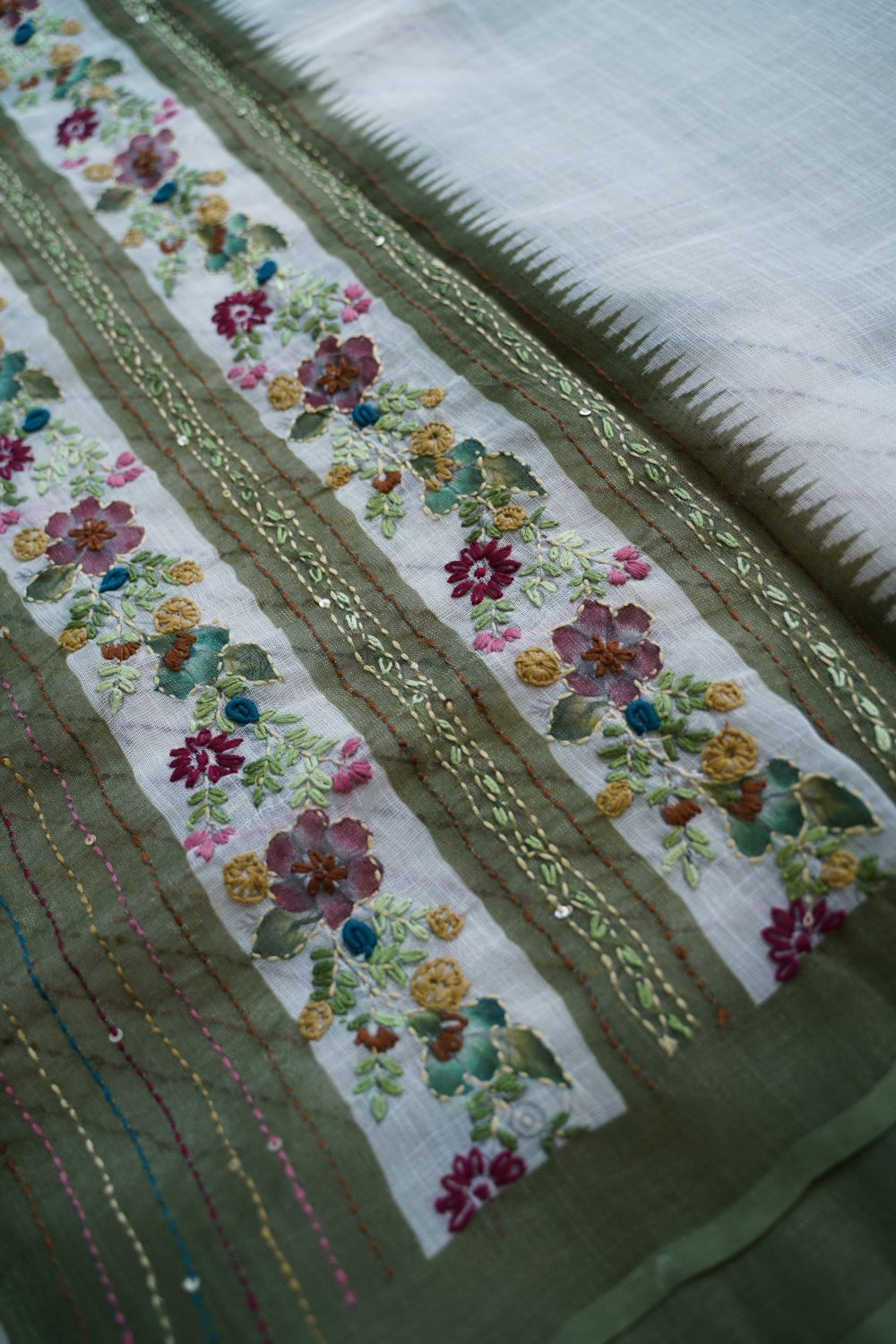 Linen Cotton Saree PC18254