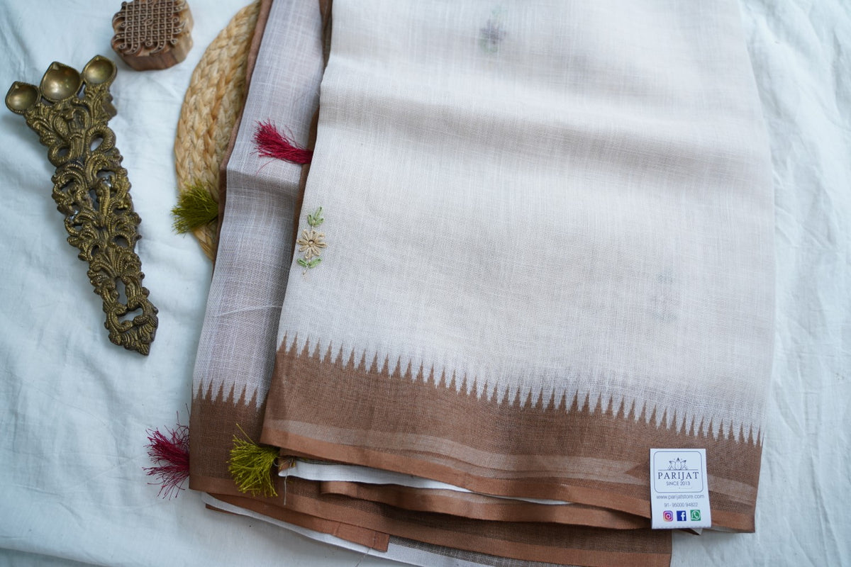 Linen Cotton Saree PC18255