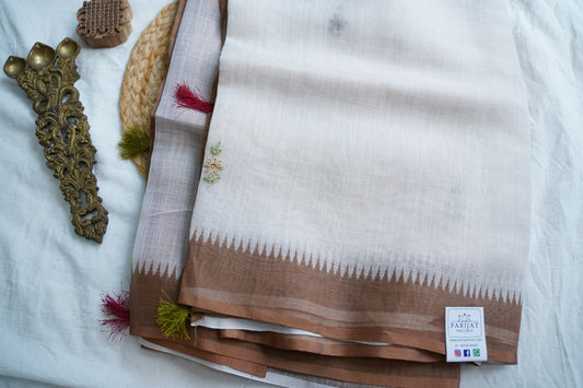 Linen Cotton Saree PC18255