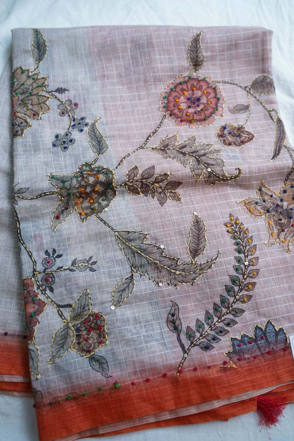 Linen Cotton Saree PC18240