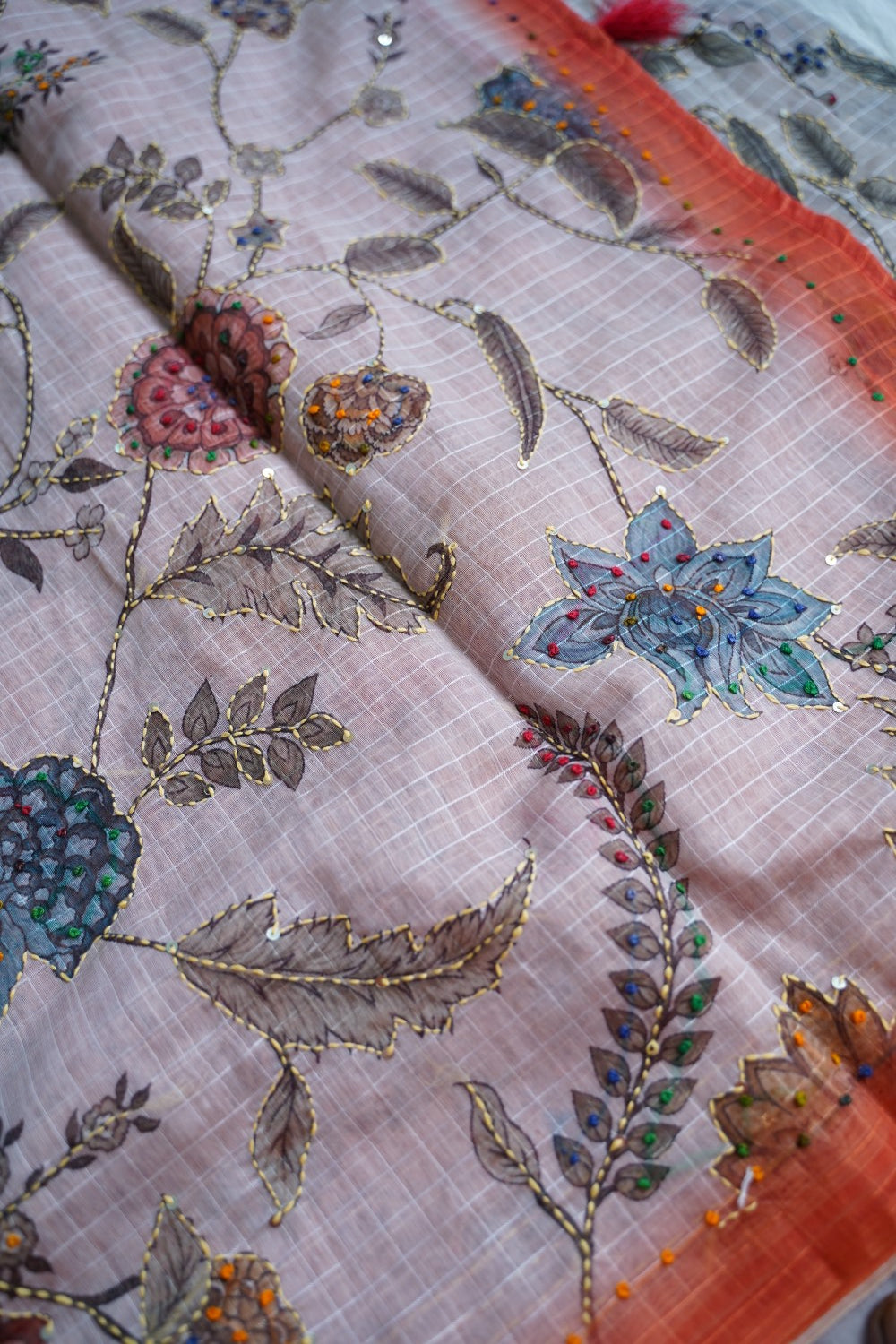 Linen Cotton Saree PC18240