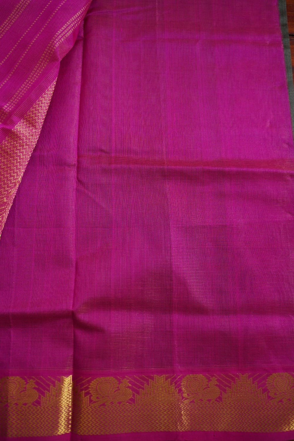 Grey Vairaoosi  Butta Kanchi Silk Cotton Saree With Zari Border PC11256