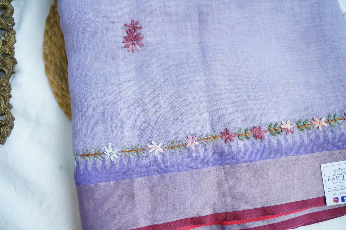 Linen Cotton Saree PC18243