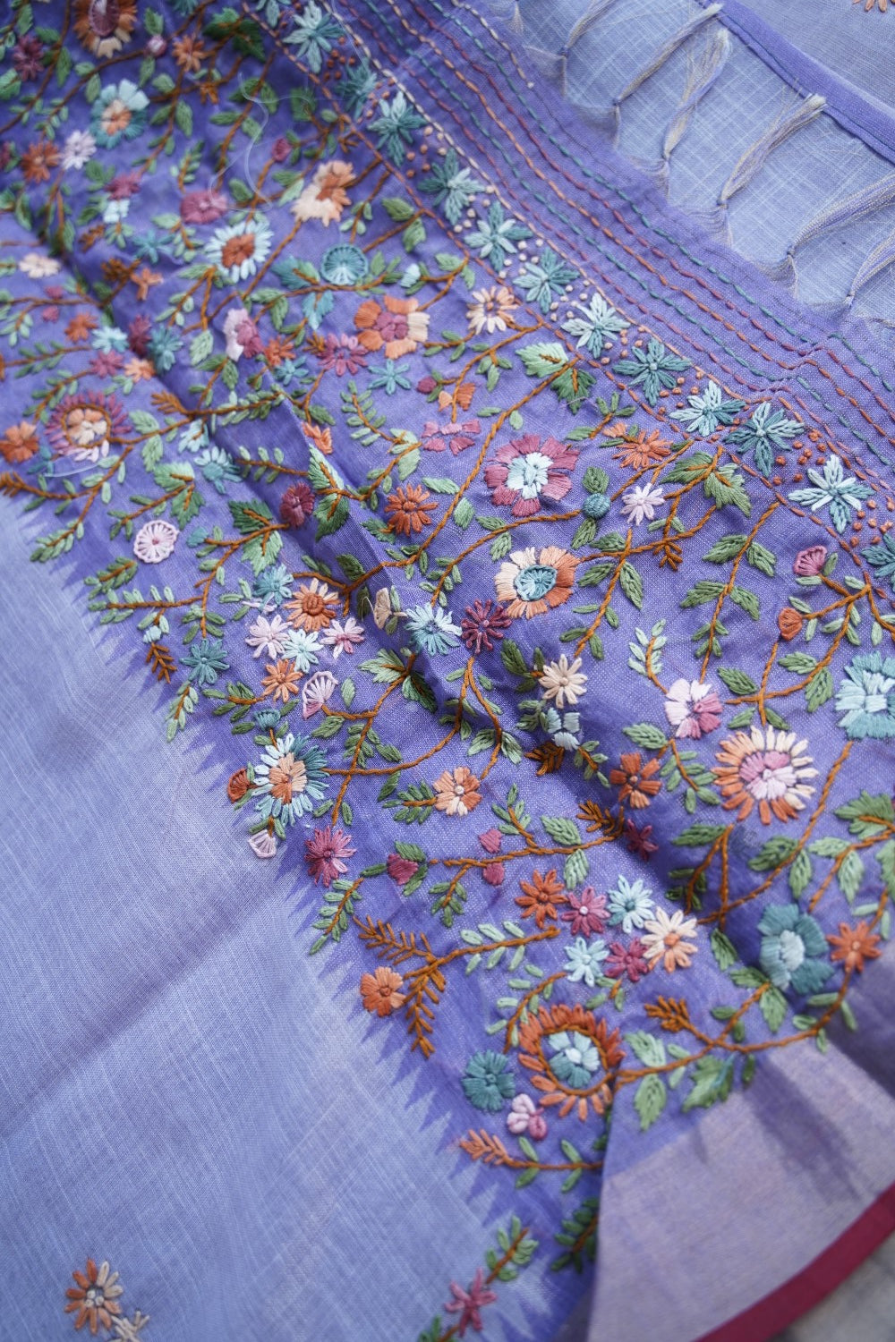 Linen Cotton Saree PC18243