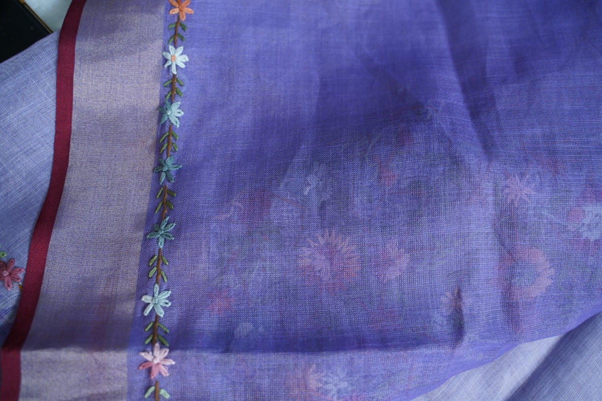 Linen Cotton Saree PC18243