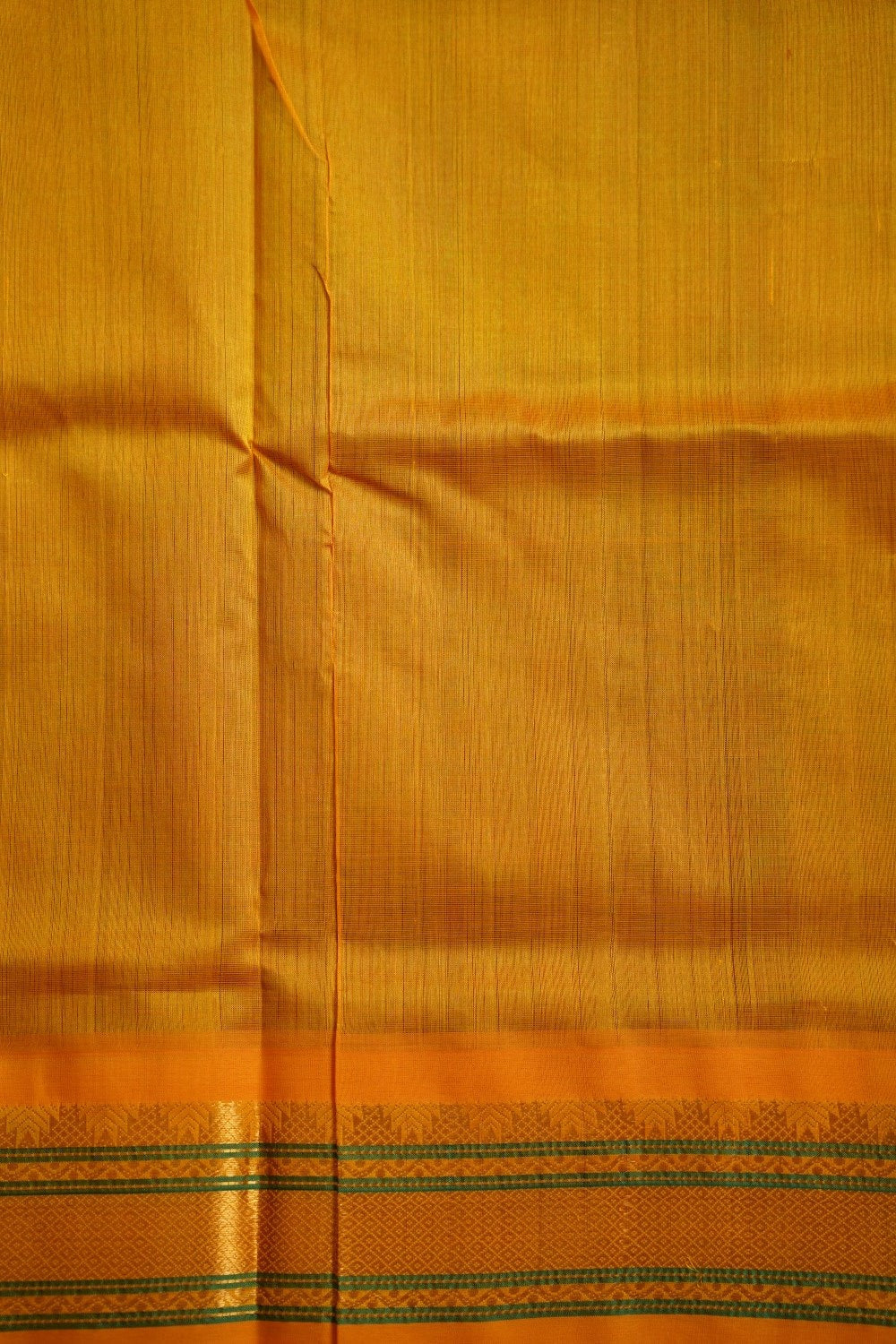 Mandhulir Brown Kanchi Silk Cotton Saree With Zari Border  PC10792
