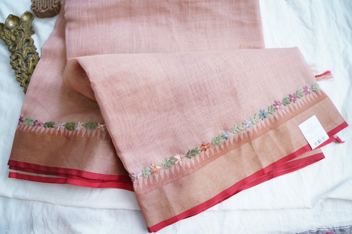 Linen Cotton Saree PC18242