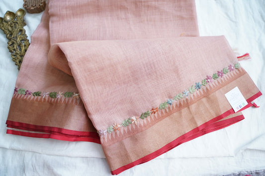 Linen Cotton Saree PC18242