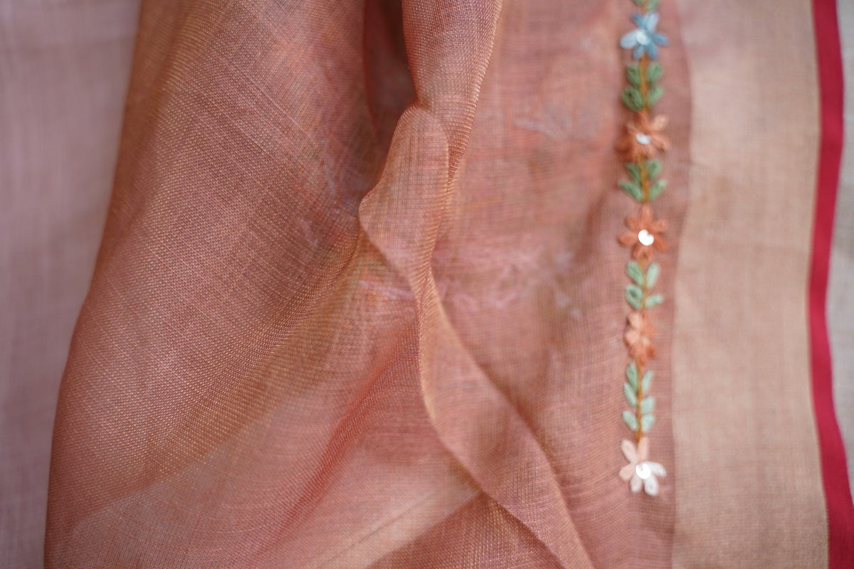 Linen Cotton Saree PC18242