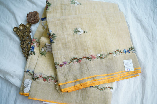 Linen Cotton Saree PC18245