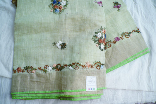 Linen Cotton Saree PC18246