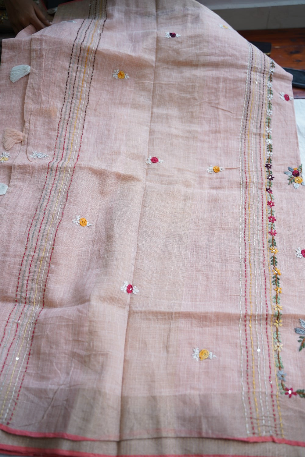 Linen Cotton Saree PC18248