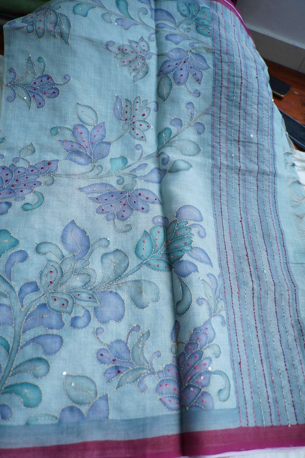 Linen Cotton Saree PC18237