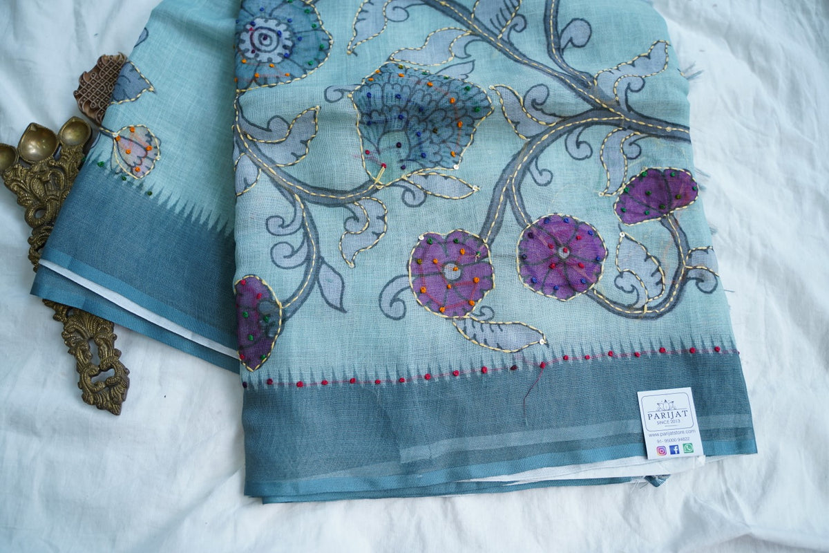 Linen Cotton Saree PC18239