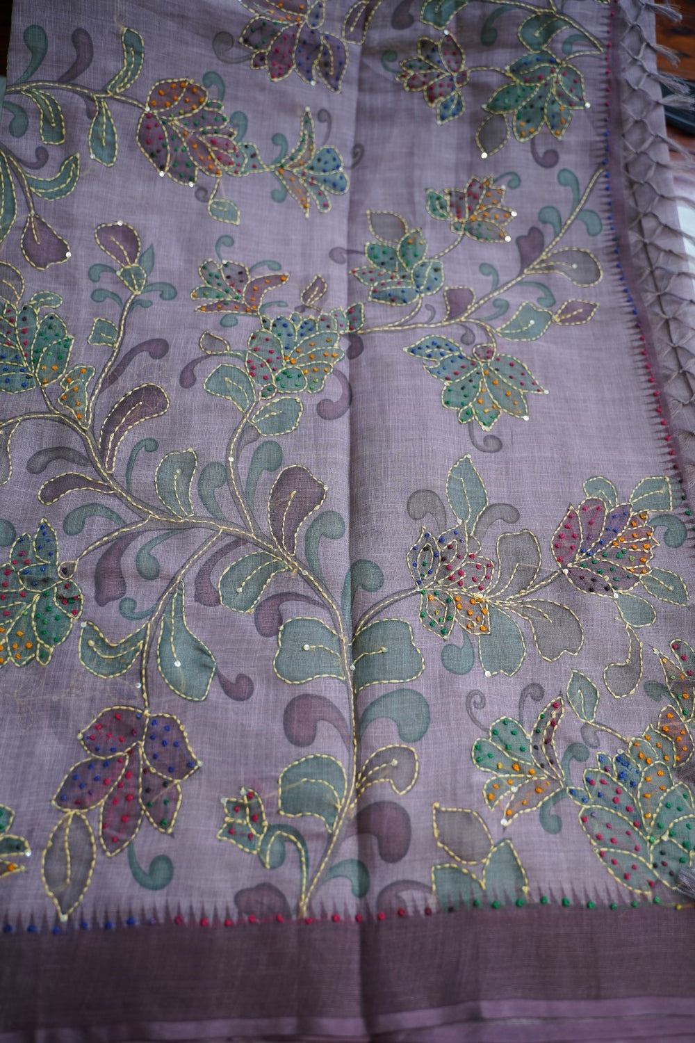 Linen Cotton Saree PC18236