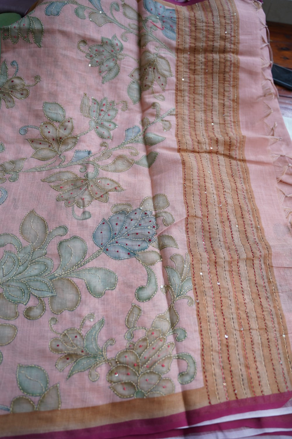 Linen Cotton Saree PC18238