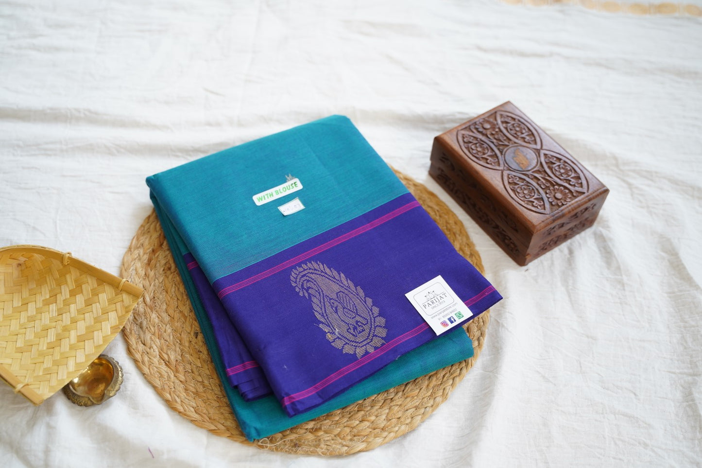 Chettinad handloom Cotton Saree PC16238