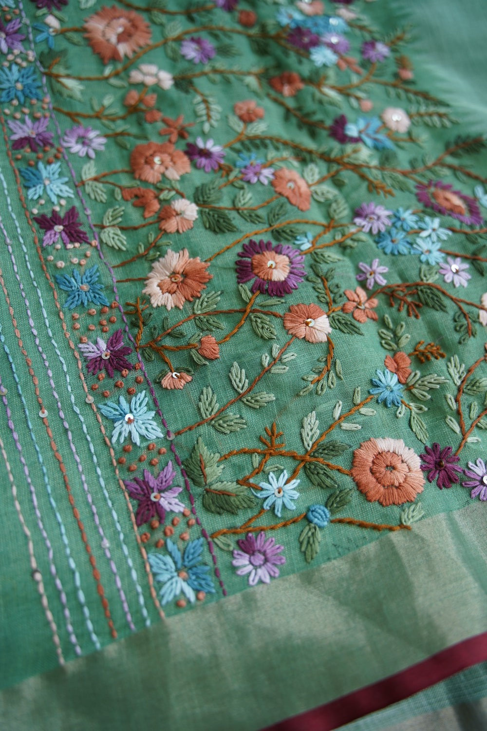 Linen Cotton Saree PC18244