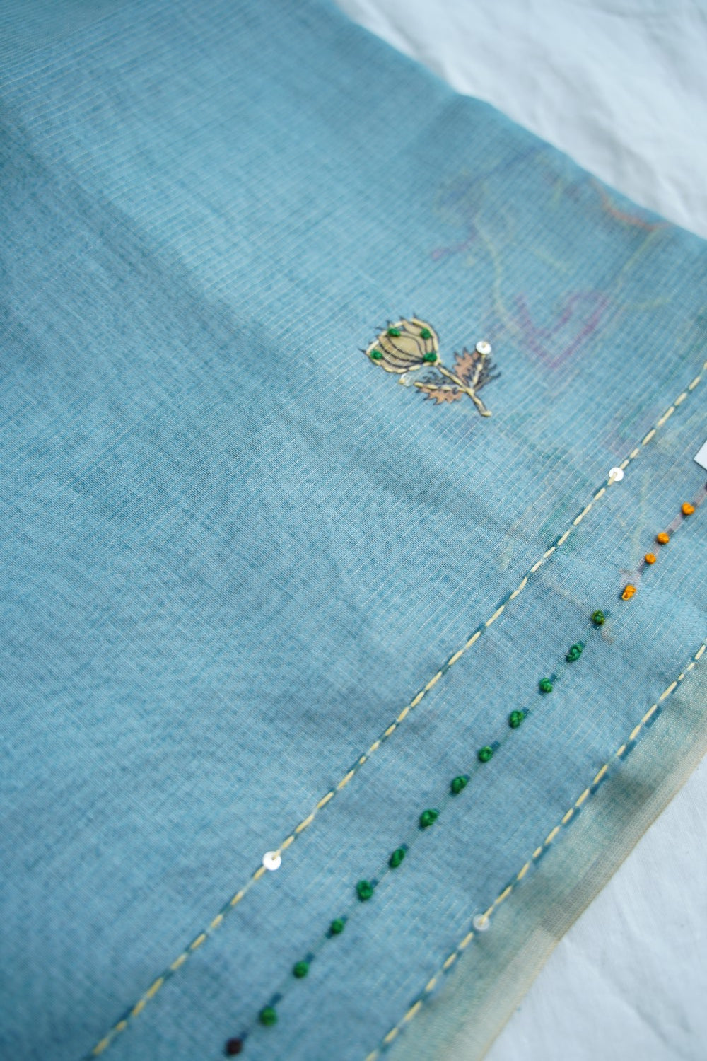 Linen Cotton Saree PC18252