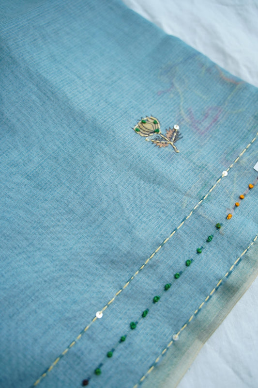 Linen Cotton Saree PC18252