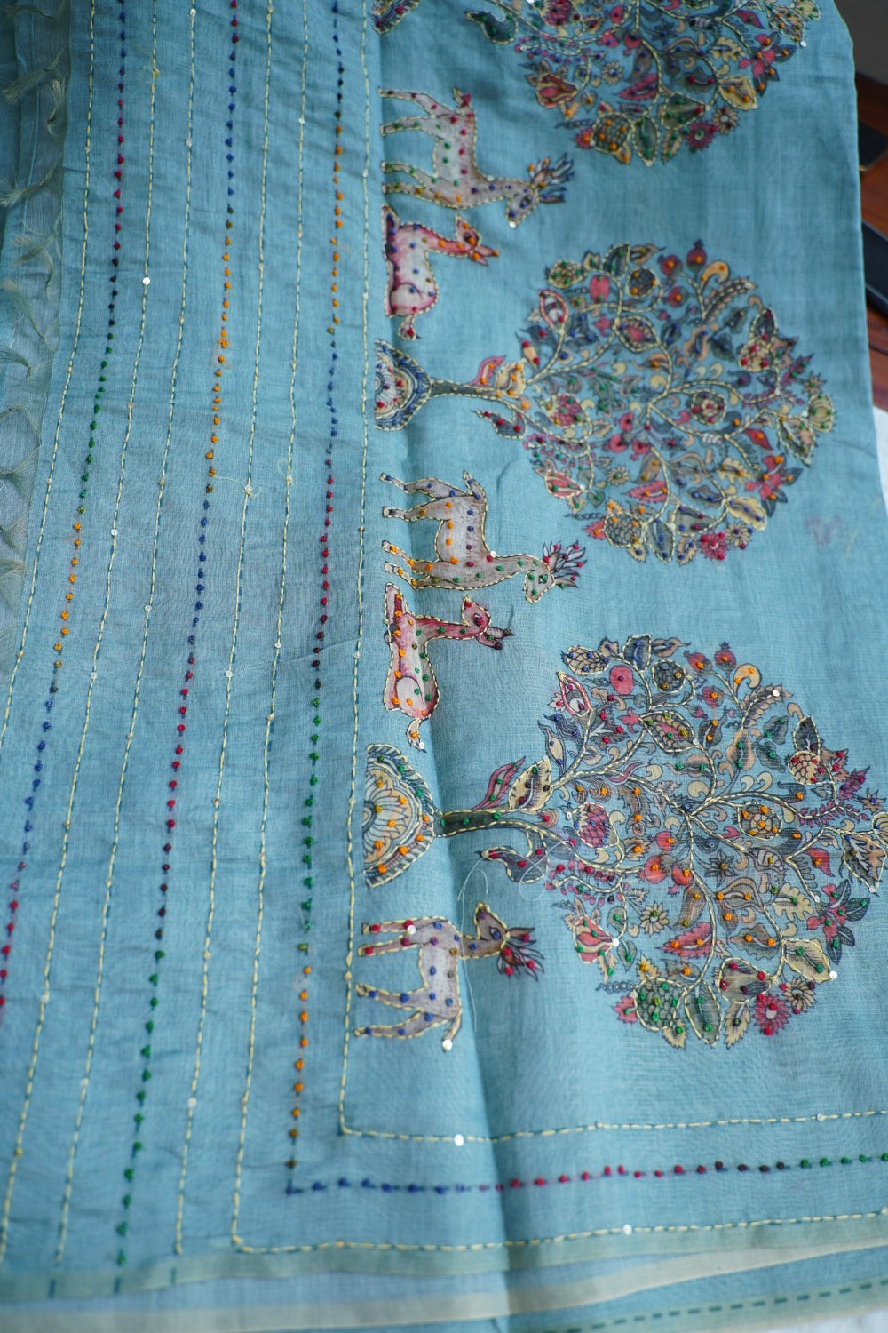 Linen Cotton Saree PC18252