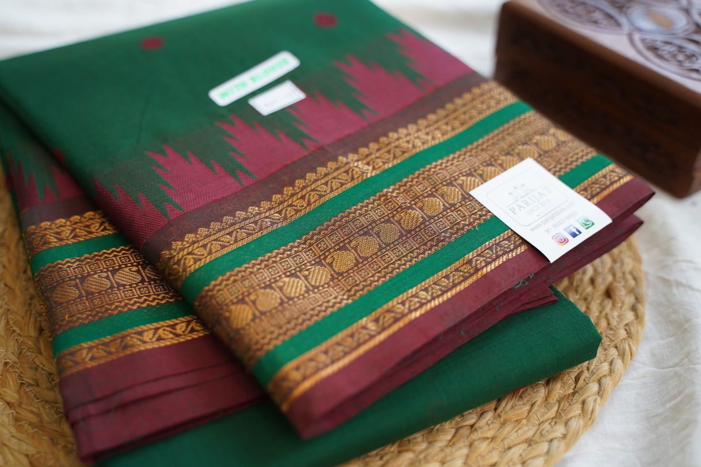 Chettinad handloom Cotton Saree PC16233