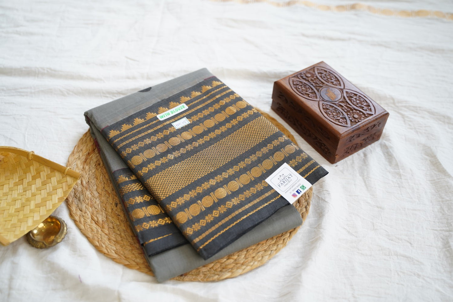 Chettinad handloom Cotton Saree PC16232