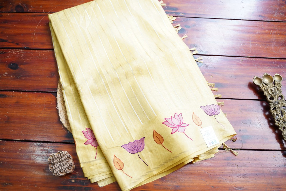 semi tussar saree PC18262