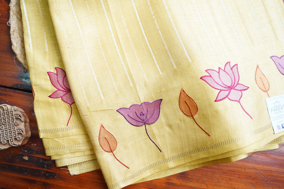 semi tussar saree PC18262