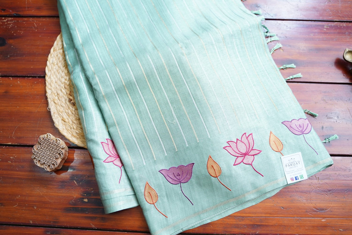semi tussar saree PC18266