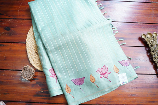 semi tussar saree PC18266