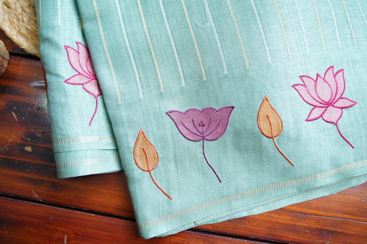 semi tussar saree PC18266