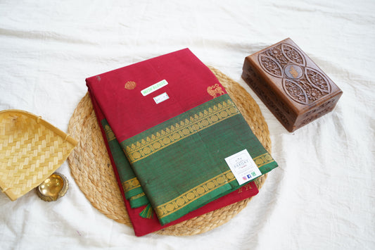 Chettinad handloom Cotton Saree PC16240