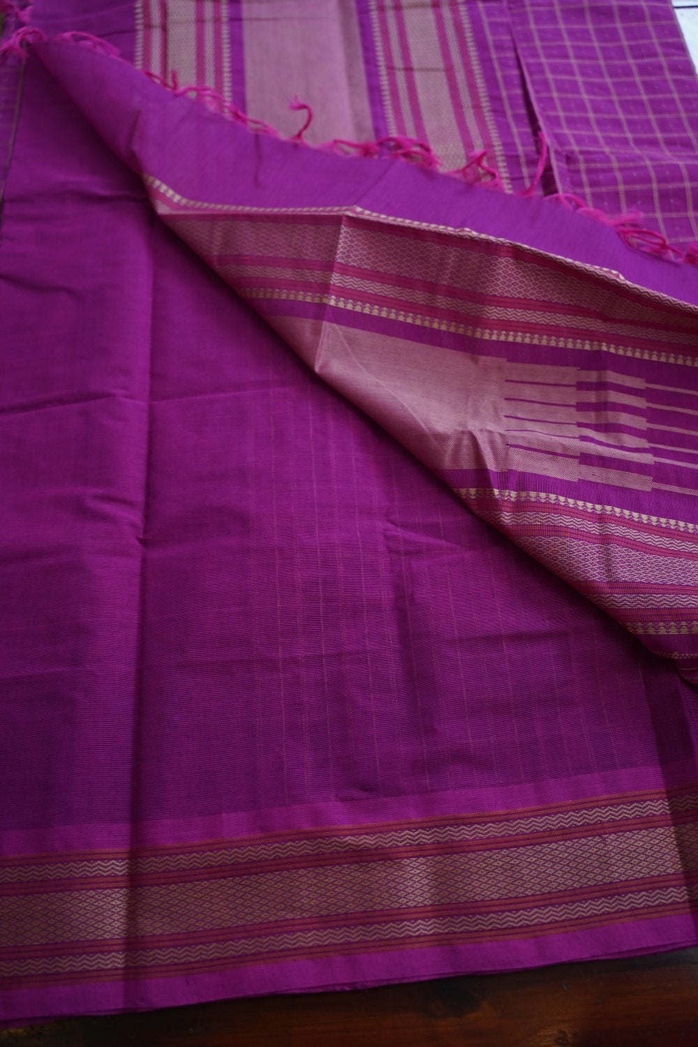 Kanchi handloom Cotton Saree PC17401
