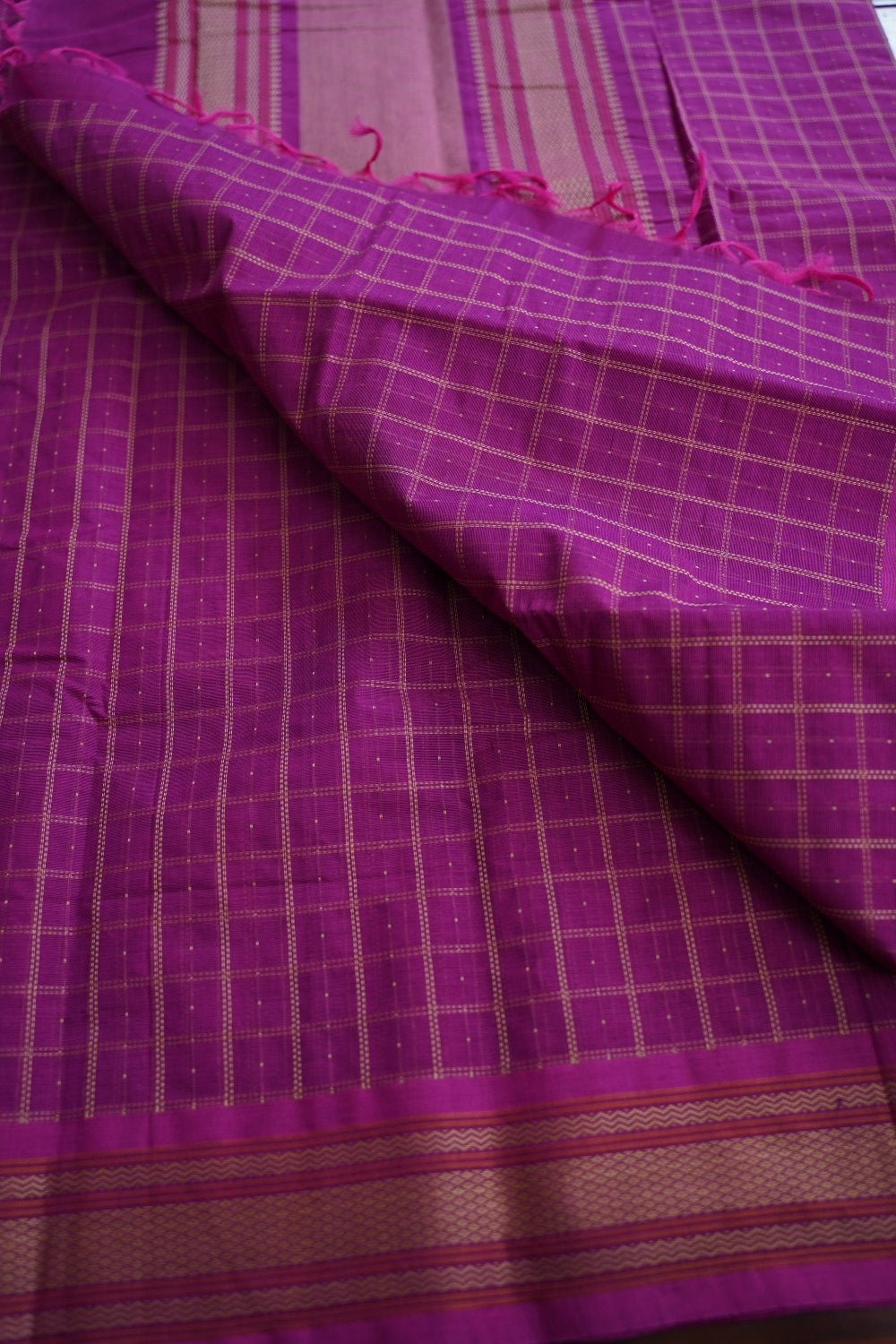 Kanchi handloom Cotton Saree PC17401