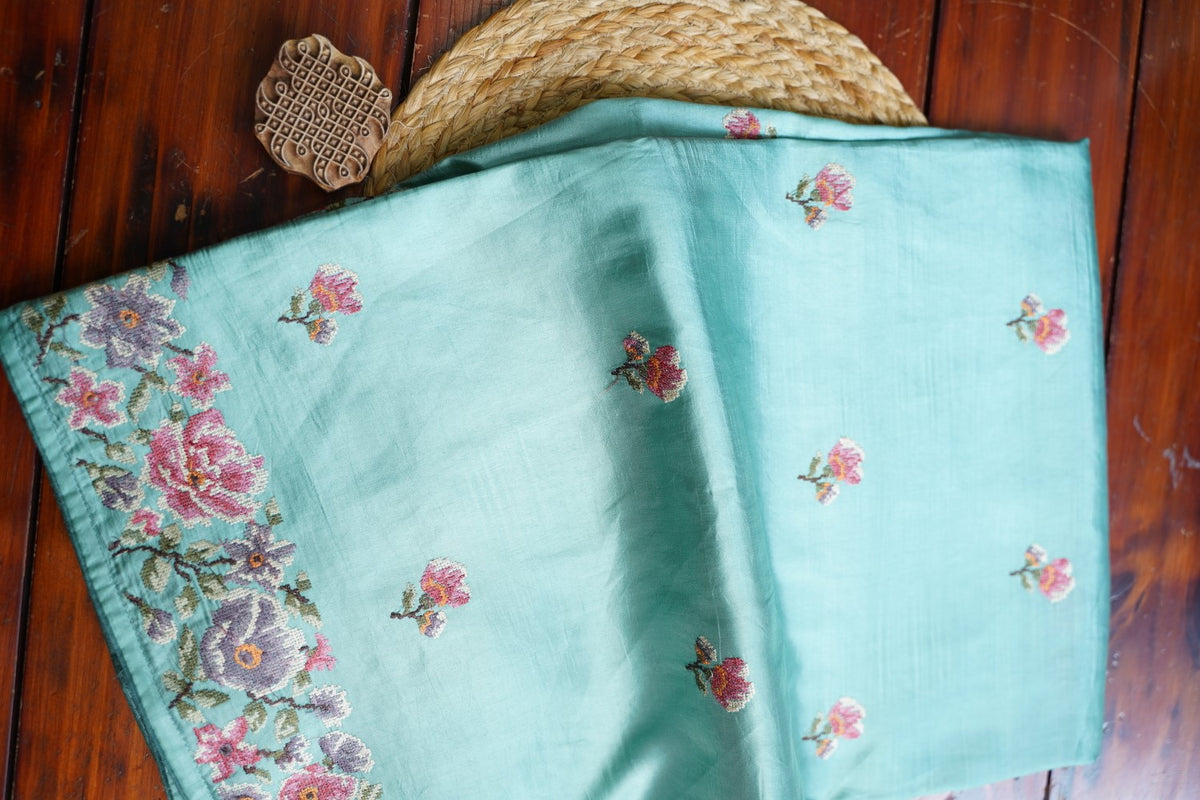 semi tussar saree PC18311