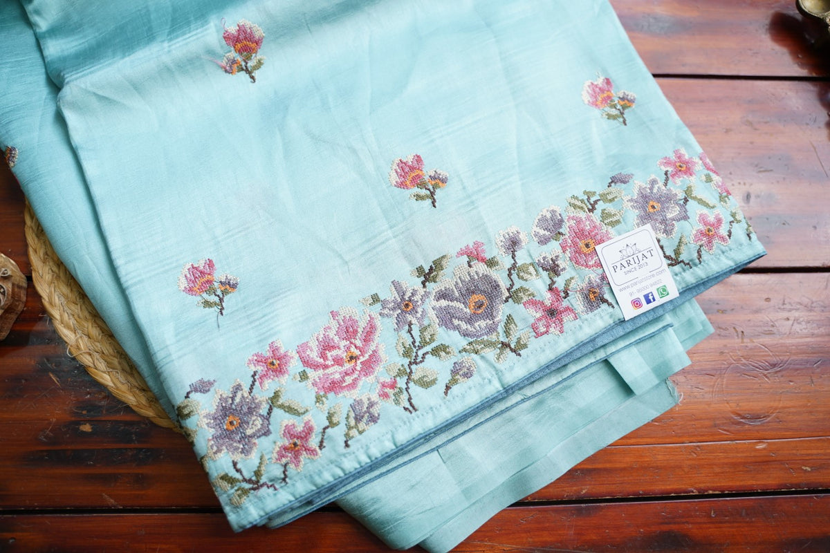 semi tussar saree PC18309