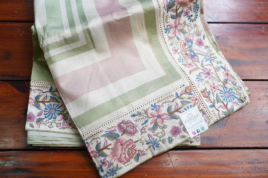semi tussar saree PC18307