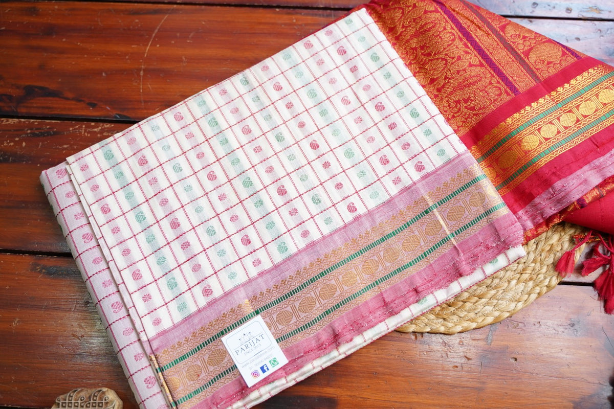 Kanchi Silk Cotton Saree PC18319