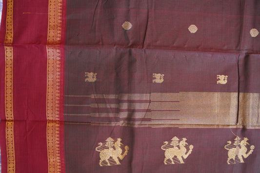 Chettinadu handloom Cotton Saree PC13906